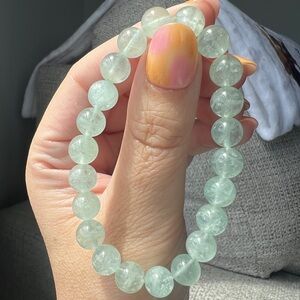 Green aquamarine bracelet